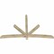 Ekena Millwork Alberta Rough Sawn Timber Gable Bracket, Douglas Fir, 96"W x 60"H x 4"D x 4"F, 15/12 Pitch GBW096X60X0404ALB00RDF - alternate 3